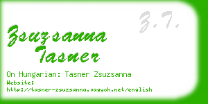 zsuzsanna tasner business card